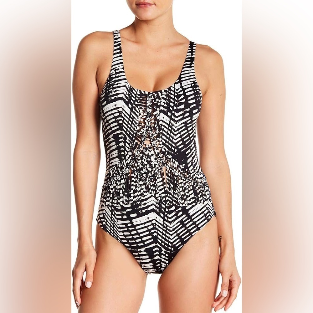 NWT Dolce Vita Black and White One-Piece Swimsuit Size Small